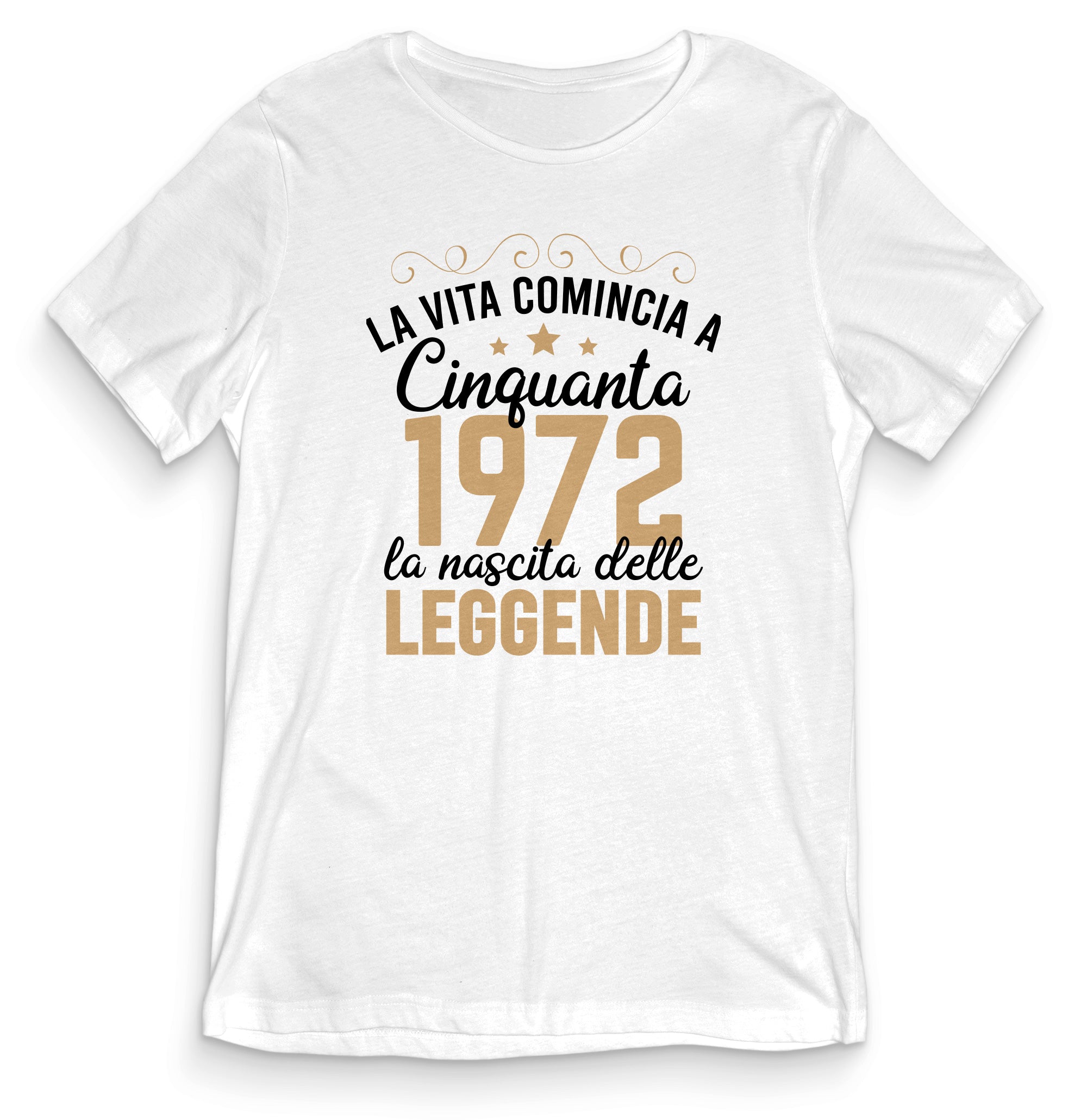 TeesBlitz tee22 010 T Shirt divertente La vita comincia a 50