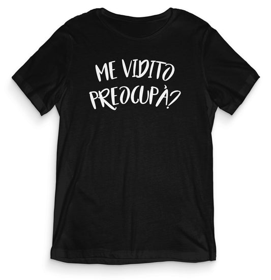 TeesBlitz T-Shirt divertente - Me vidito preocupa' - tee22-011