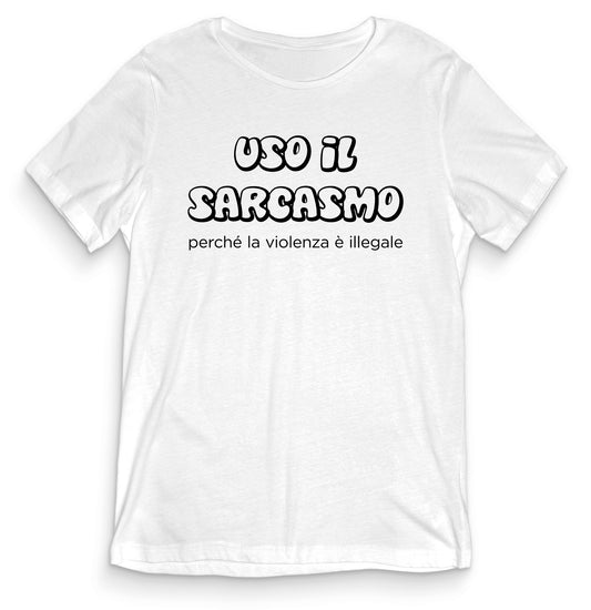 T-shirt Divertente - USO IL SARCASMO - tee24-008