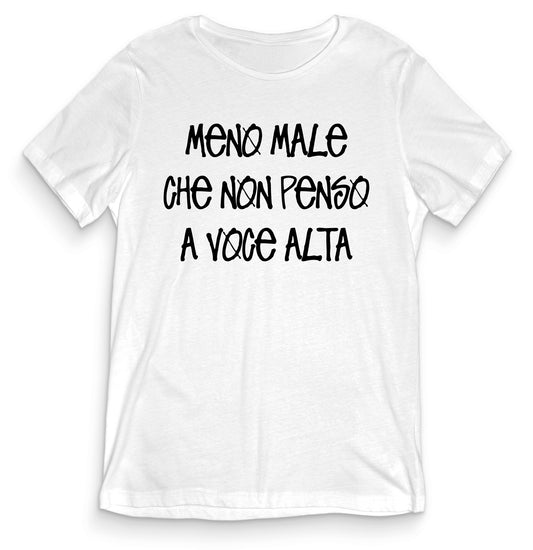 T-shirt Divertente - MENO MALE - tee24-010