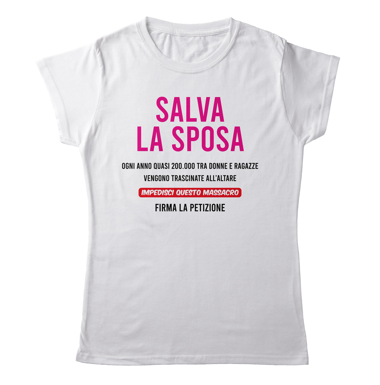 TeesBlitz T-Shirt Donna ADDIO NUBILATO - Salva la Sposa - teeADNC-001