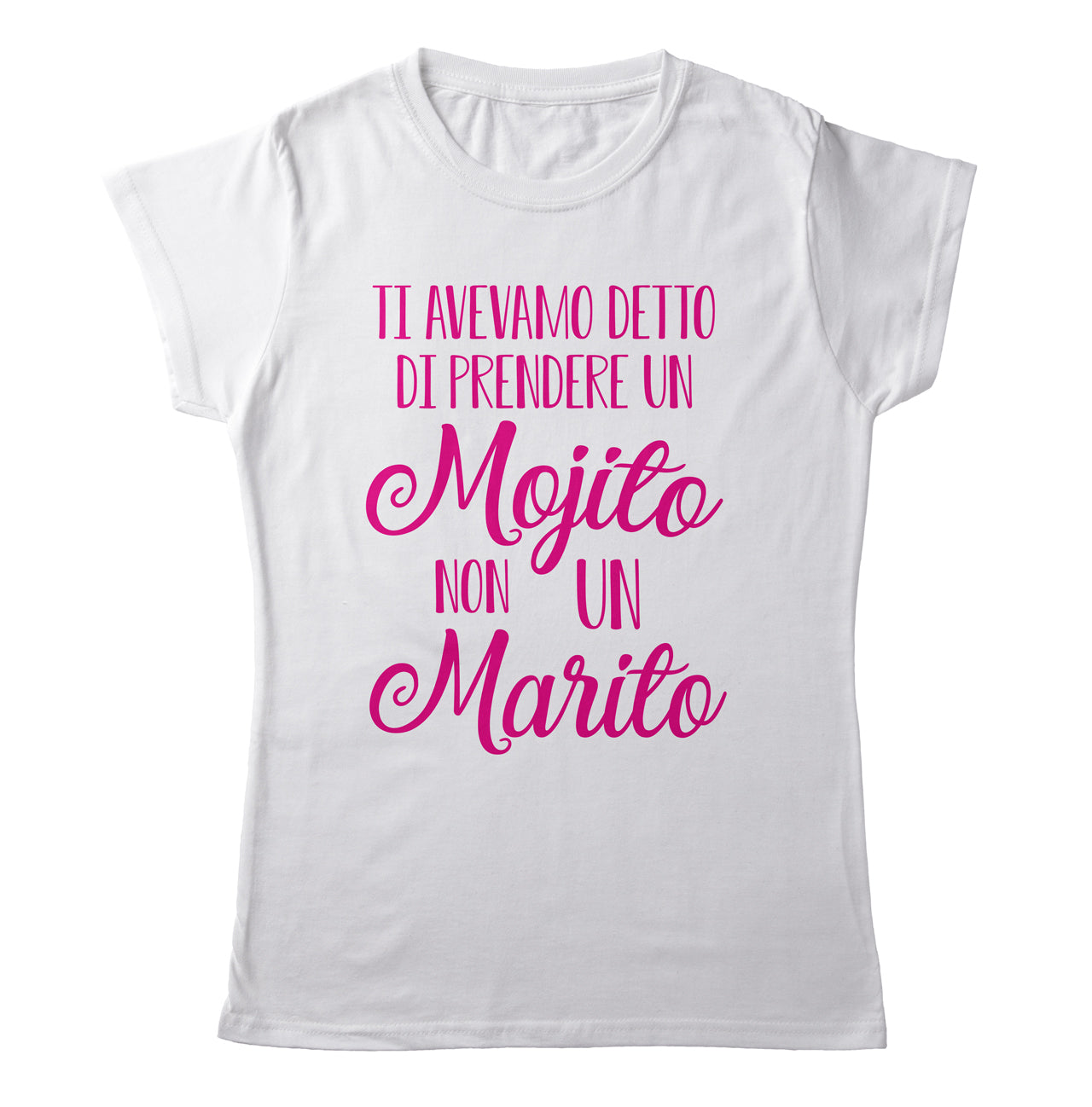 T-Shirt Donna ADDIO NUBILATO - Meglio un Mojito - teeADNC-010