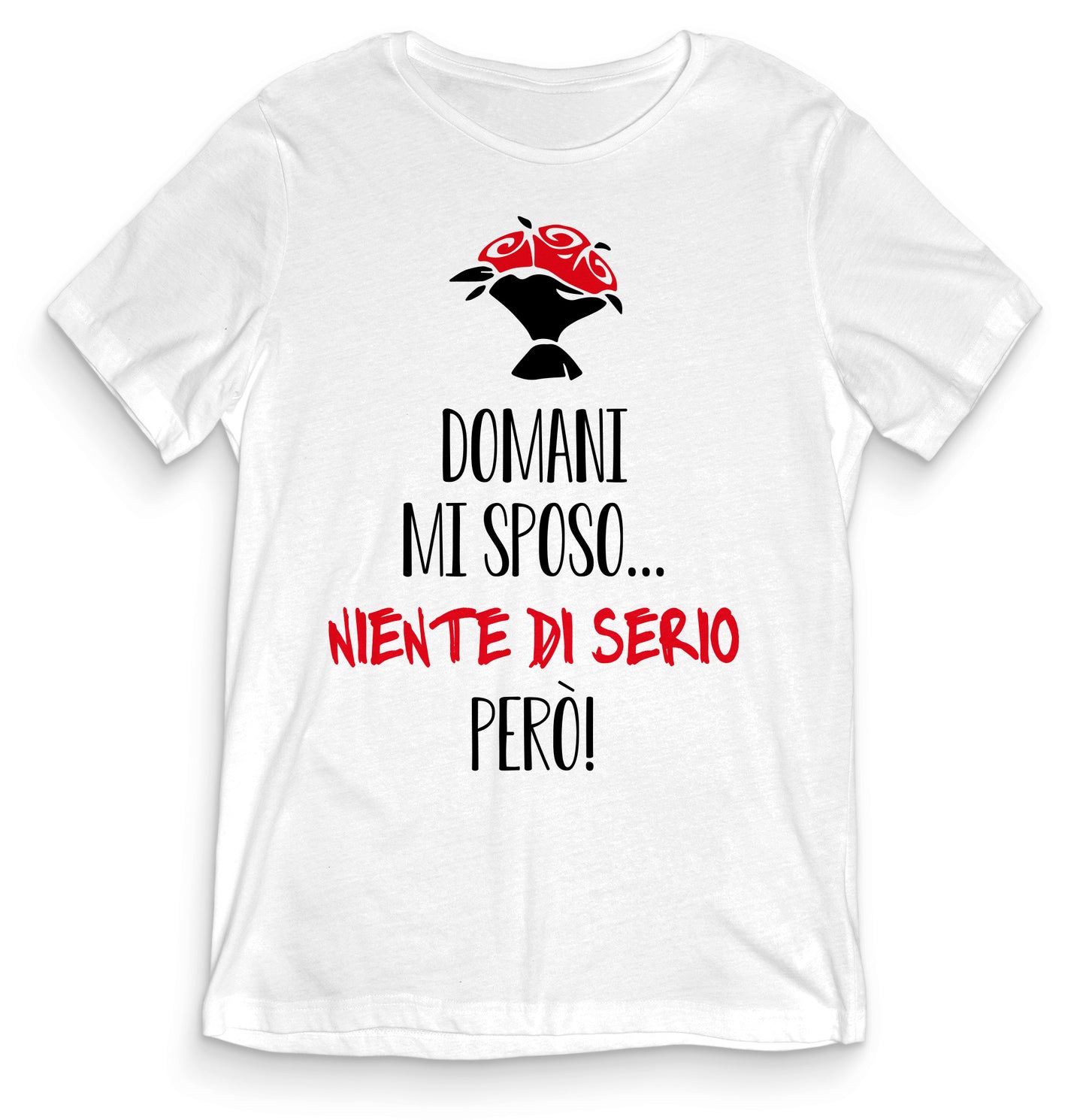 TeesBlitz T-Shirt ADDIO CELIBATO/NUBILATO - Niente di serio - teeADNC-011