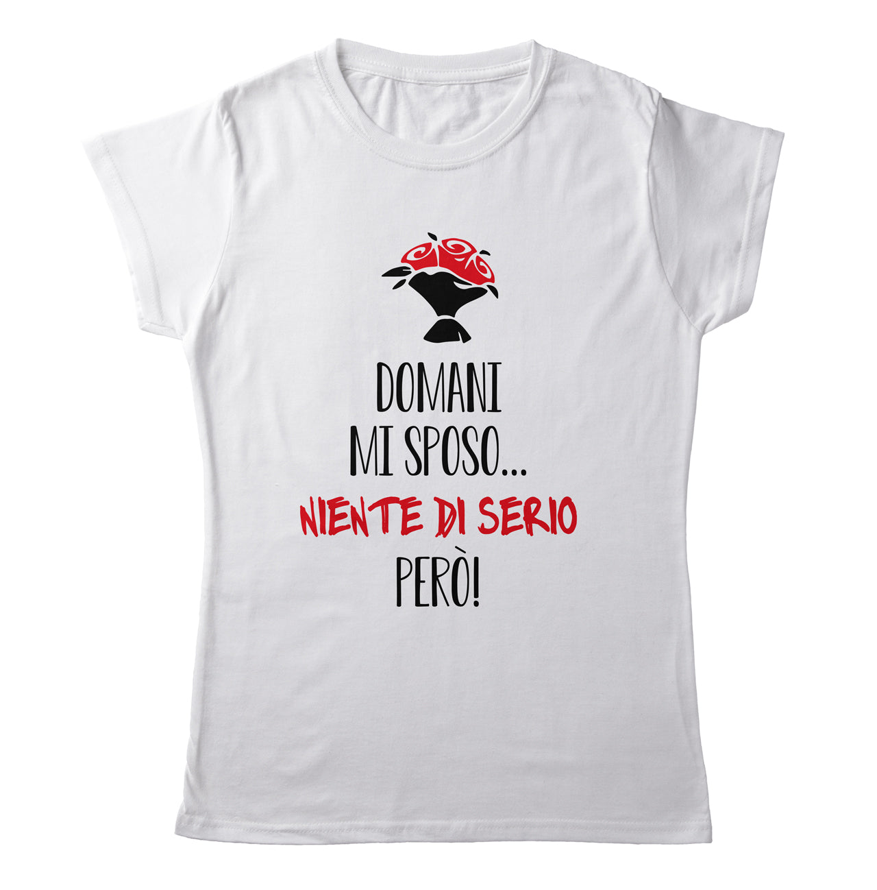 TeesBlitz T-Shirt ADDIO CELIBATO/NUBILATO - Niente di serio - teeADNC-011