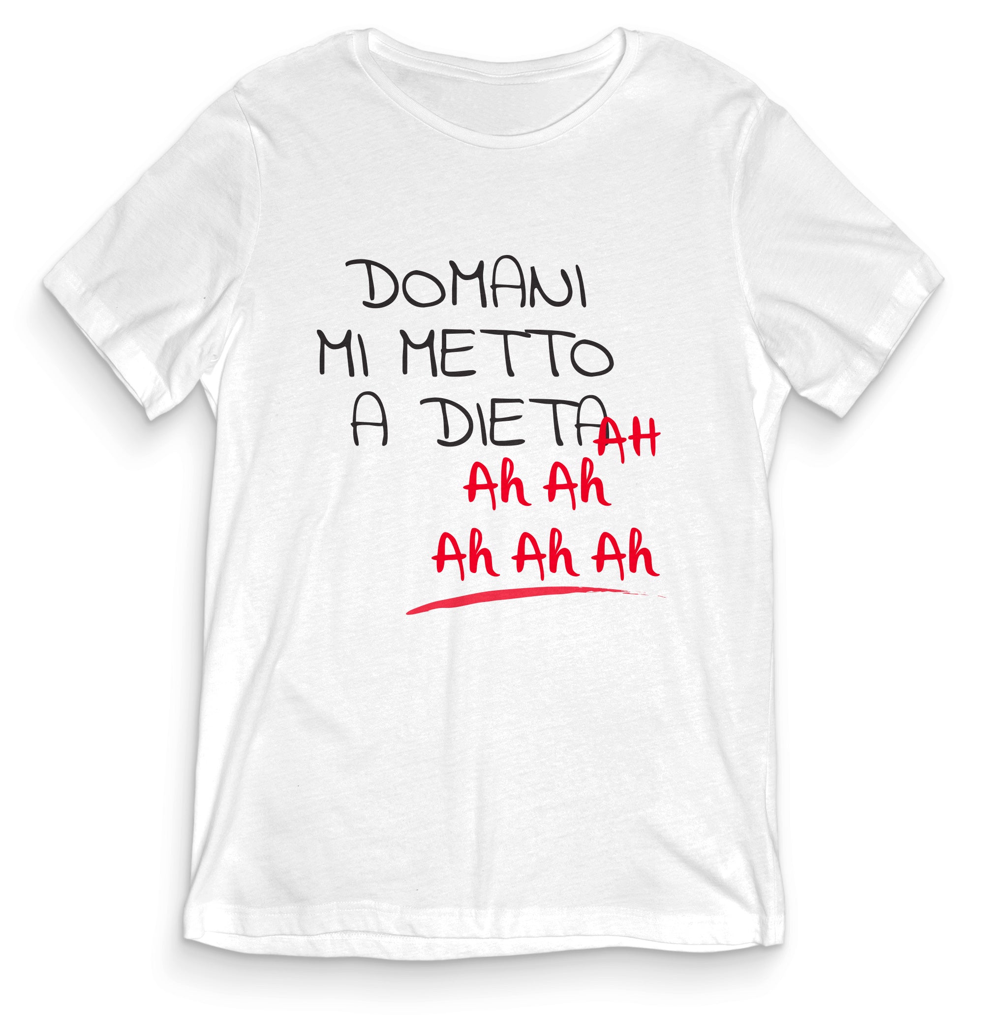 TeesBlitz tee120 T Shirt divertente Domani mi metto a Dieta Age Print