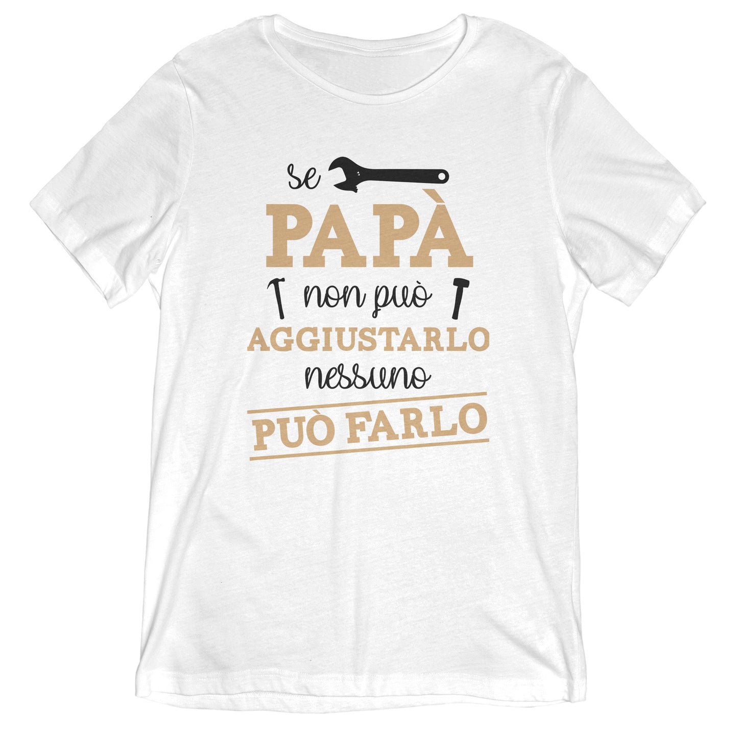 TeesBlitz T-Shirt divertente - Papà può aggiustarlo - TEEDAD_07