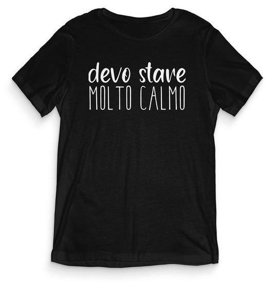 TeesBlitz T-Shirt divertente - Devo stare molto calmo - tee21-008