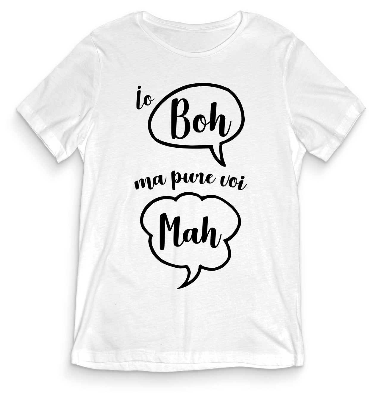 TeesBlitz T-Shirt divertente - Io boh ma pure voi mah - tee21-020