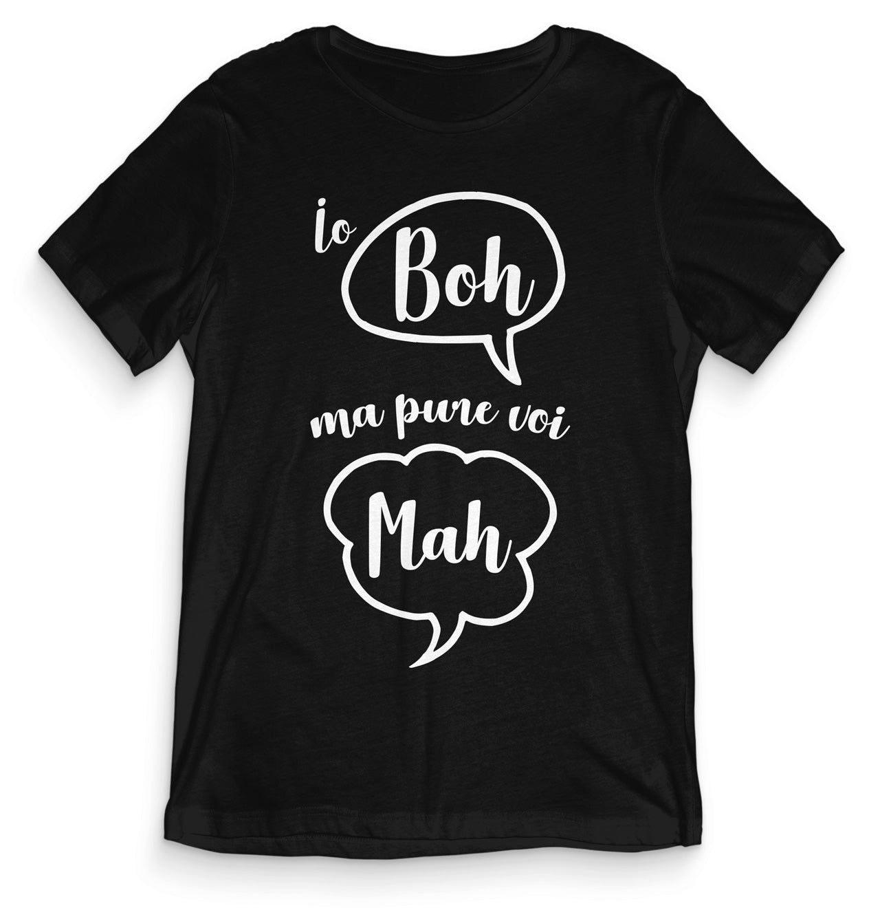 TeesBlitz T-Shirt divertente - Io boh ma pure voi mah - tee21-020