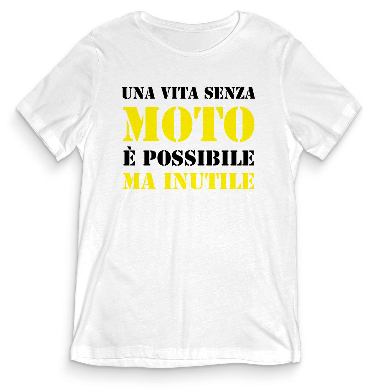 TeesBlitz T-Shirt divertente - Una vita senza moto è possibile ma inutile - tee21-021