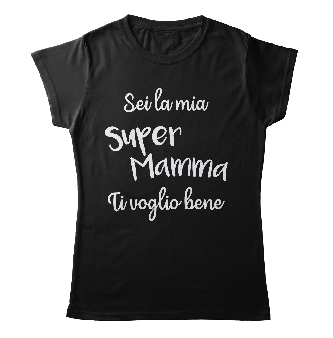 TeesBlitz T-Shirt divertente - Sei la mia super mamma ti voglio bene - tee21-035