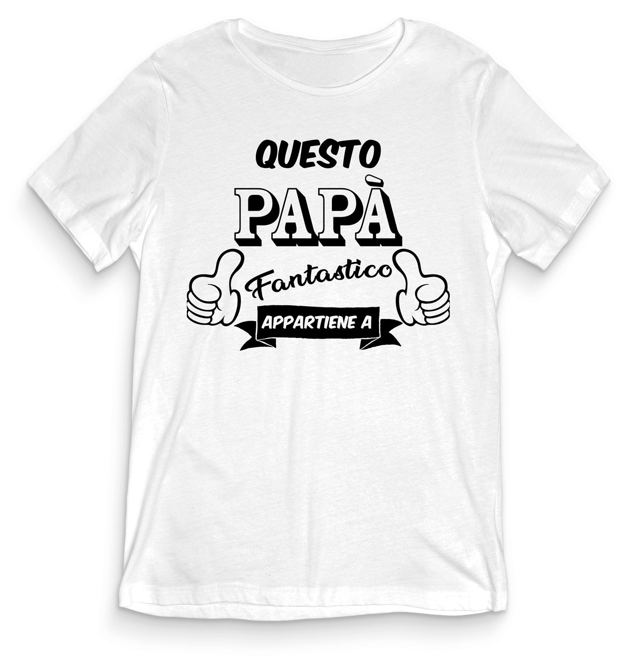 TeesBlitz T-Shirt divertente - Questo papà fantastico appartiene a (NOME) - tee21-039