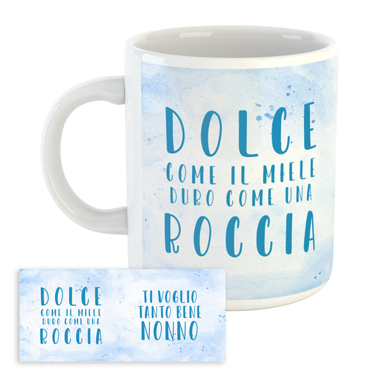 Tazza Mug Festa dei Nonni - Dolce come il miele duro come la roccia